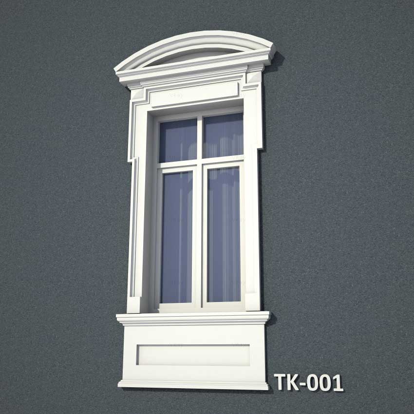 3D модель обрамления окна снаружи