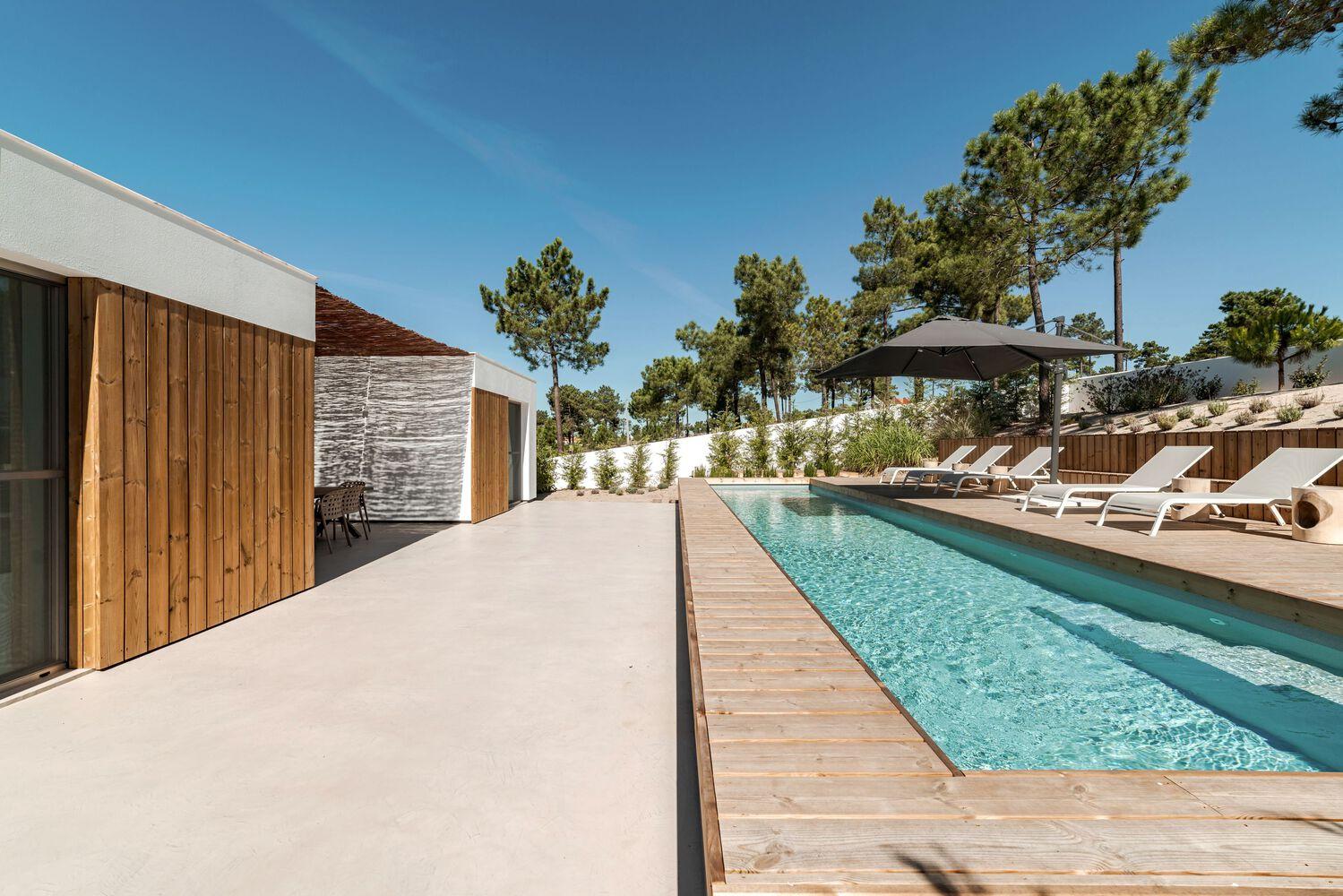 Projects of Modern Concrete Houses with Panoramic Windows