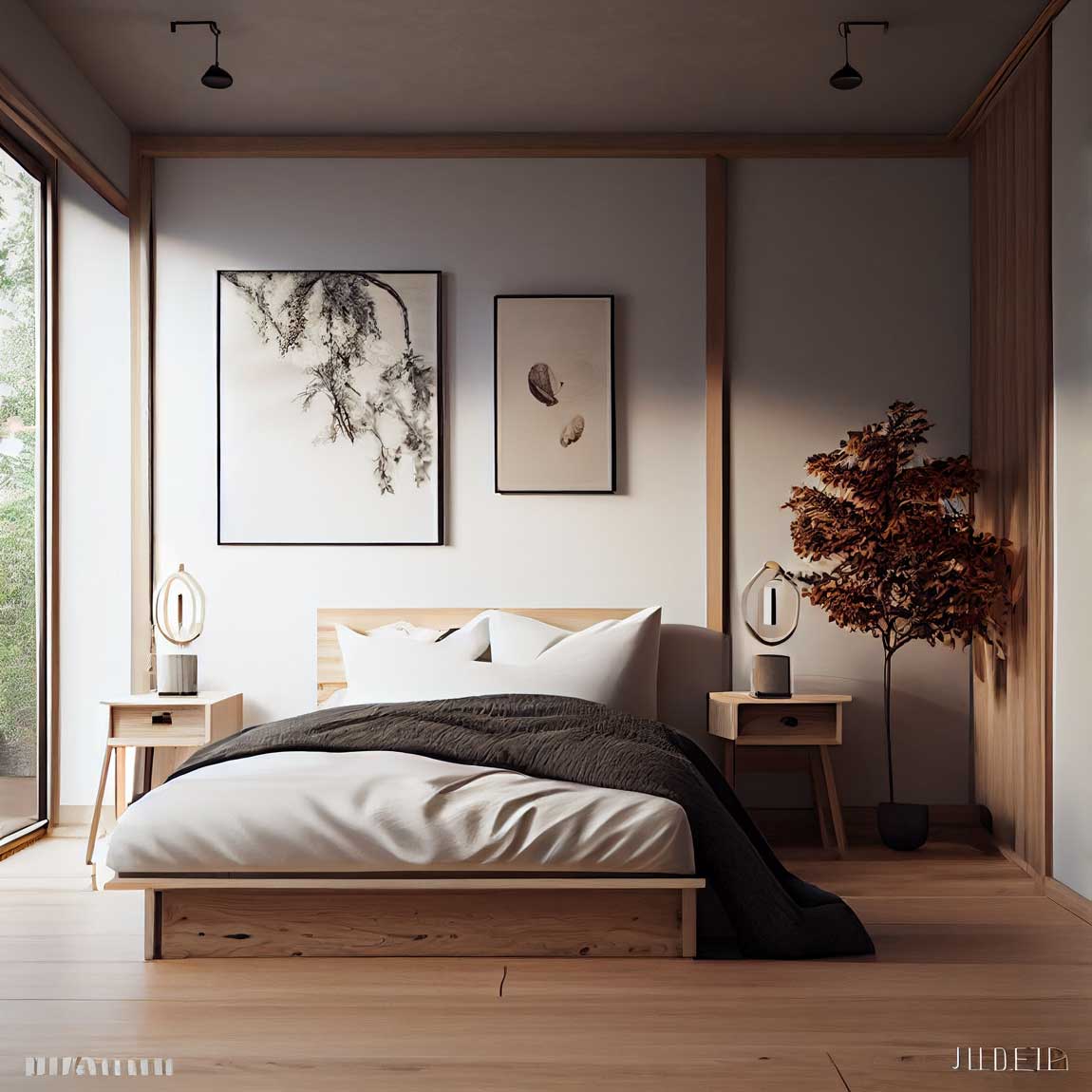 Japandi Bedroom Design