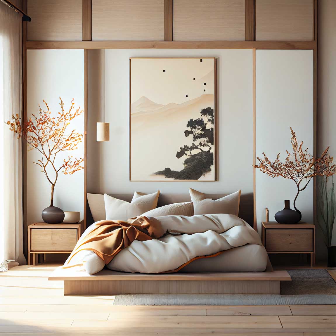 Japandi Bedroom Design