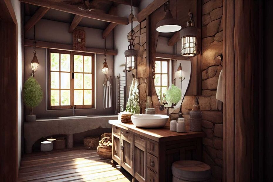15 Bold Beauty & Design Ideas for a Modern Rustic Bathroom • ArtFasad