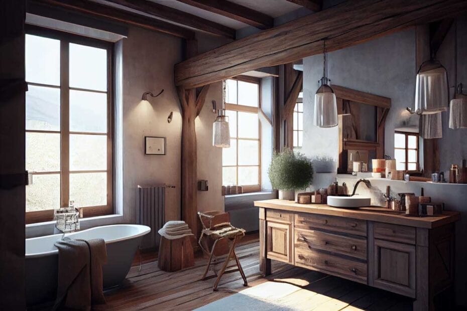 15 Bold Beauty & Design Ideas for a Modern Rustic Bathroom • 333k ...