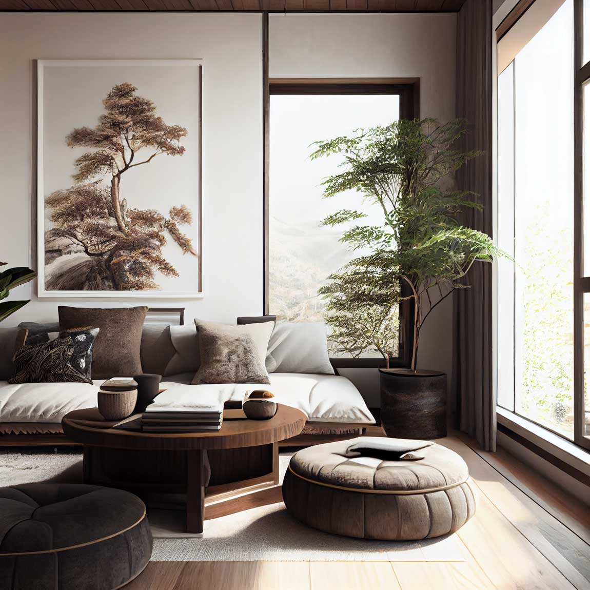 japandi style living room