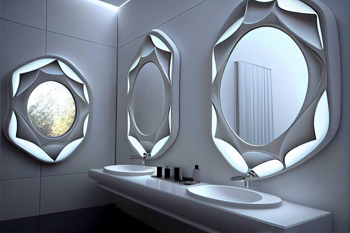 modern bathroom mirror design