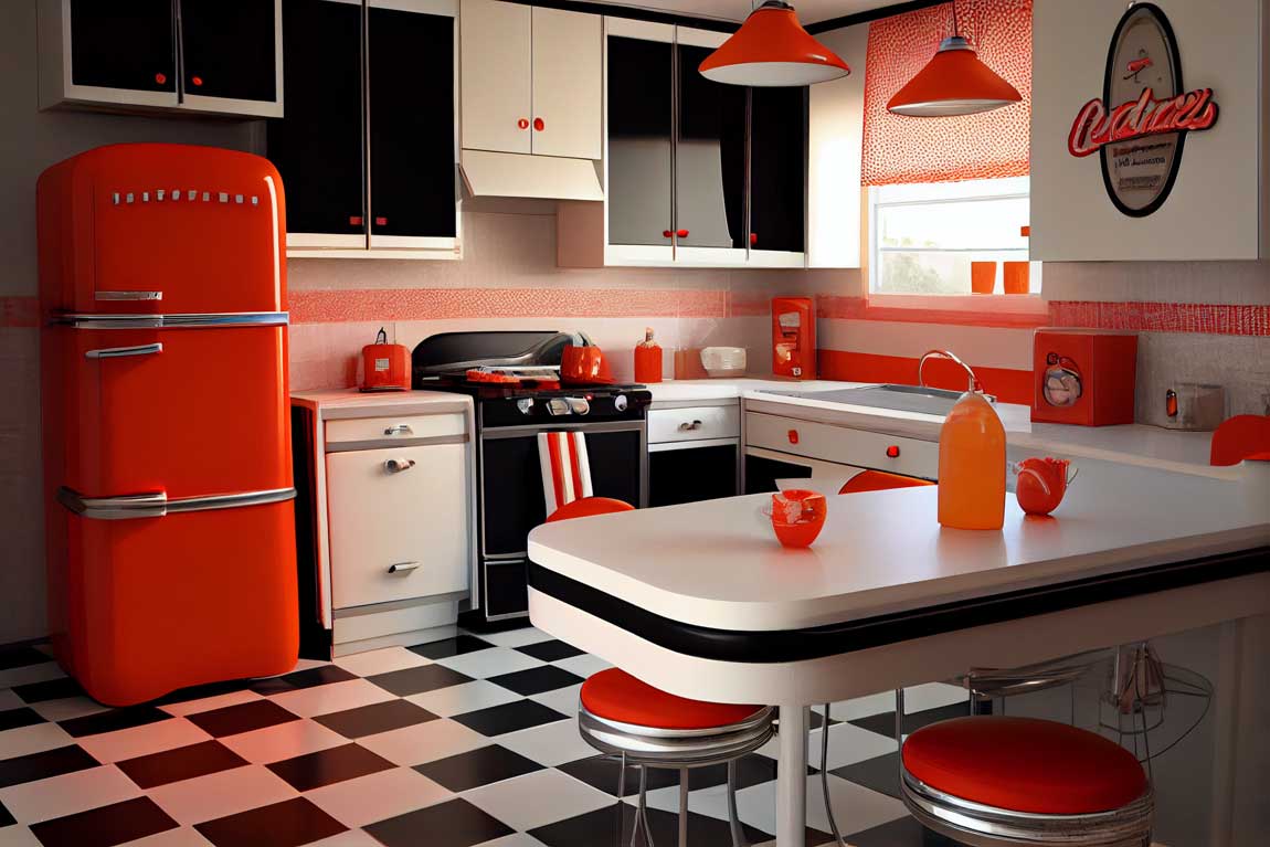 unlock the potential of modern retro kitchen design ideas • 333+