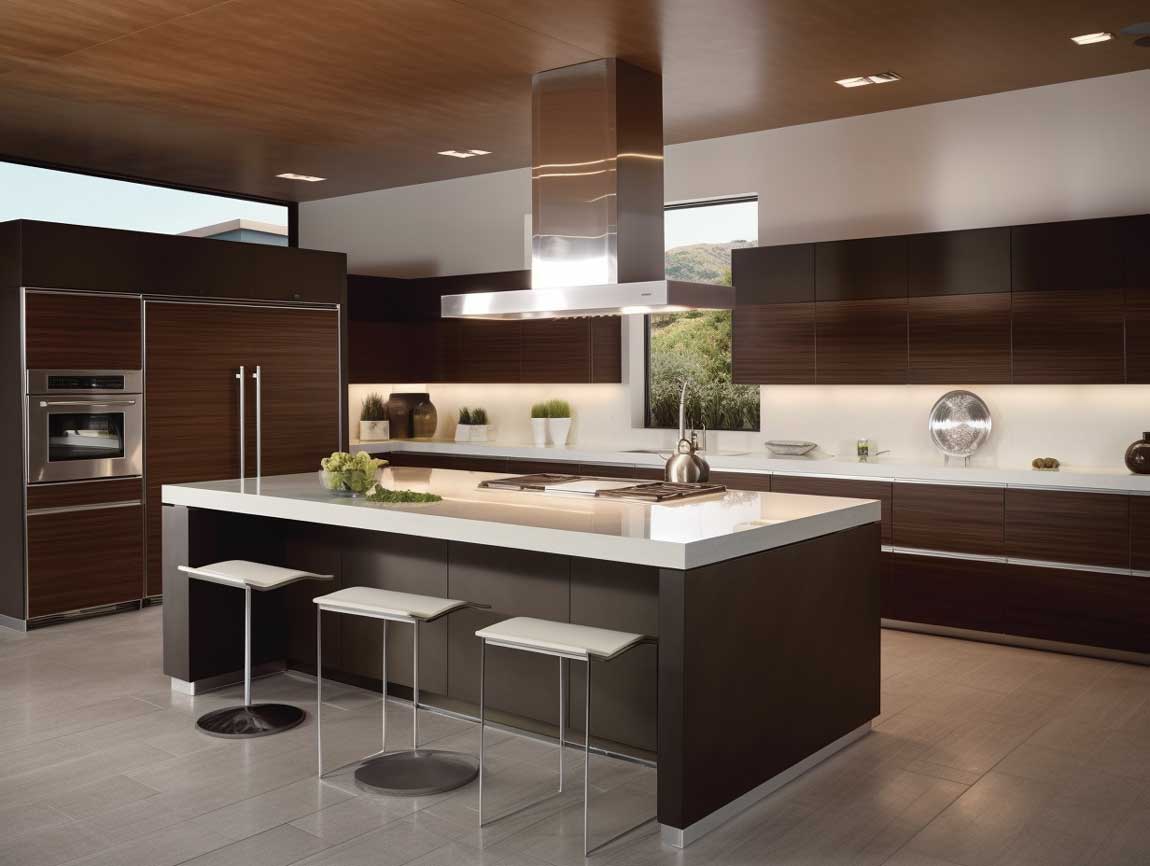 Unleash Your Inner Designer with Modern Brown Kitchen Cabinets • 333 ...