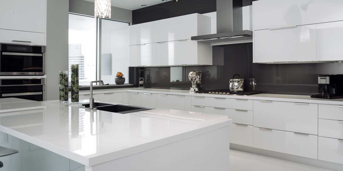 Shine On with Modern High Gloss White Kitchen Cabinets • 333+ Inspiring ...