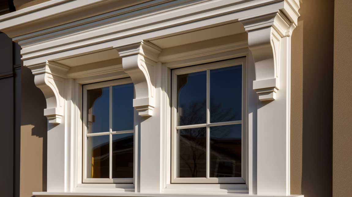 12+ EyeCatching Exterior Crown Molding Ideas to Frame Your Windows • 333+ Images • [ArtFacade]