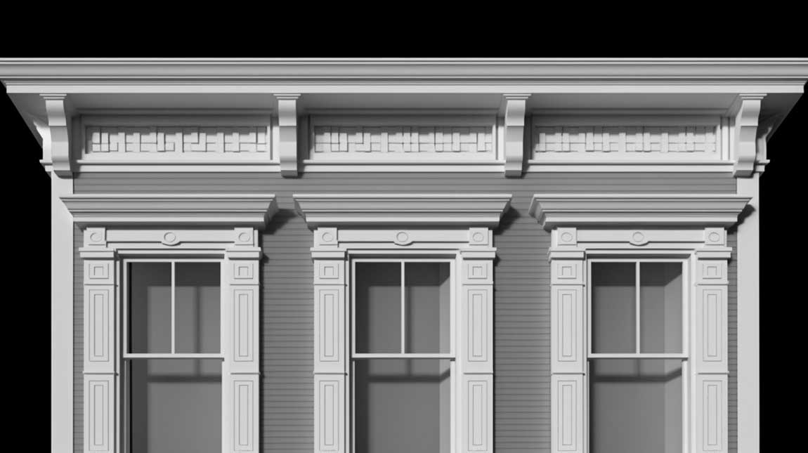 Embracing the Future: Modern Exterior Crown Molding Around Windows - 2