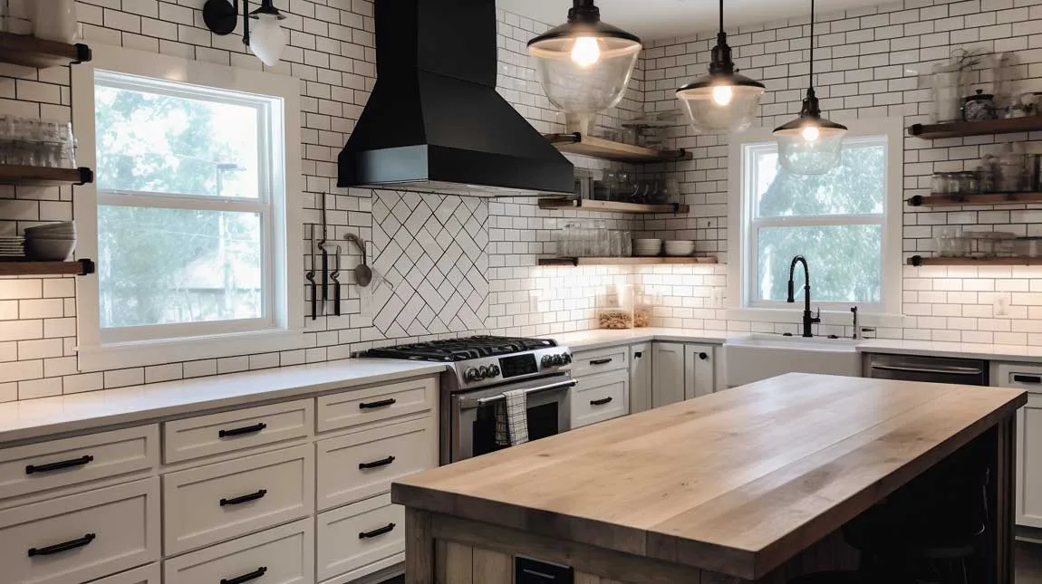12+ Farmhouse Kitchen Backsplash Ideas that are Easy to Clean and Maintain