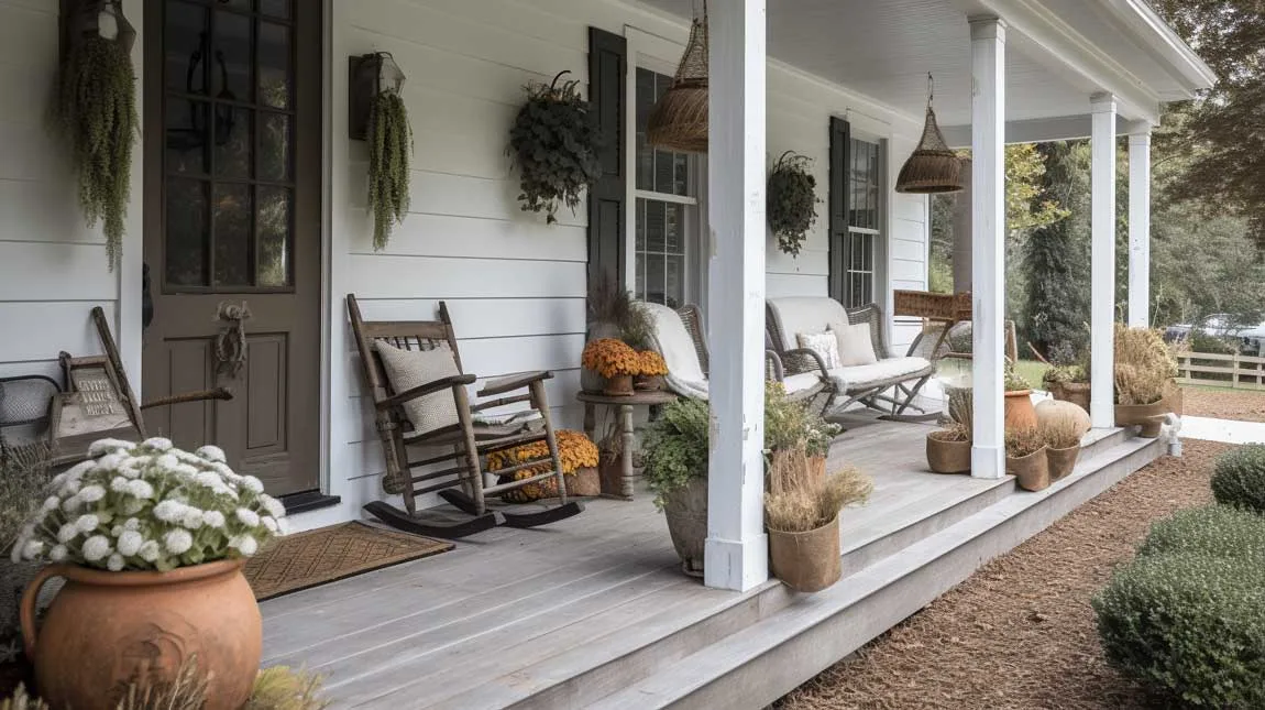 20+ Farmhouse Porch Ideas for Creating the Ultimate Welcoming Oasis
