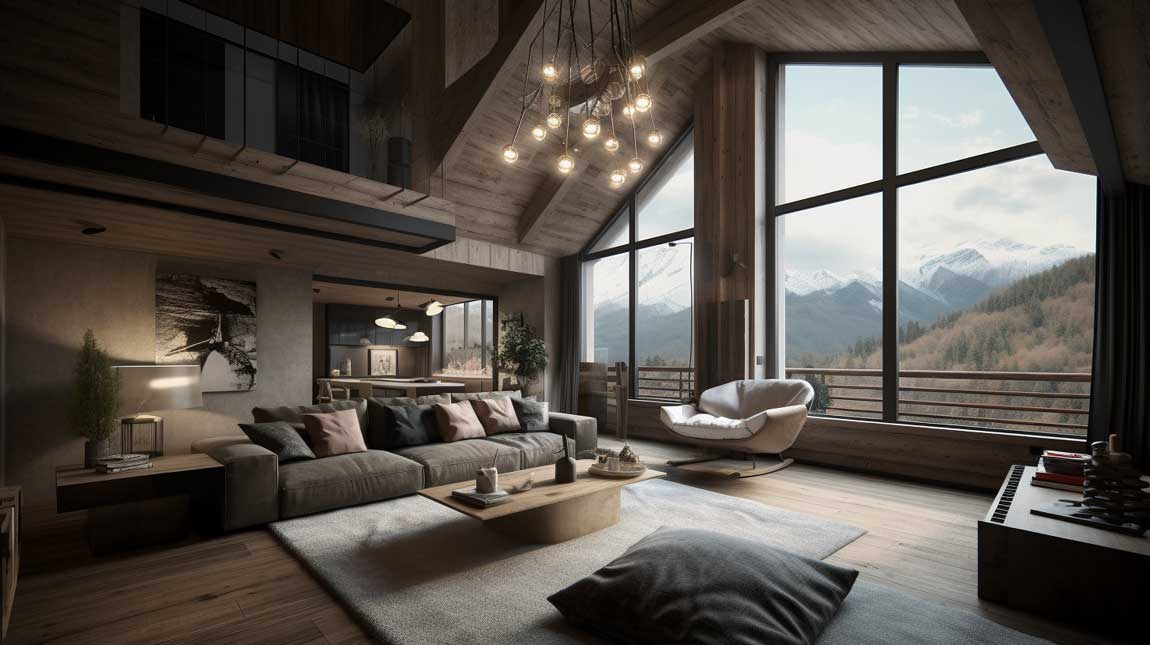 How to furnish a mountain chalet,  