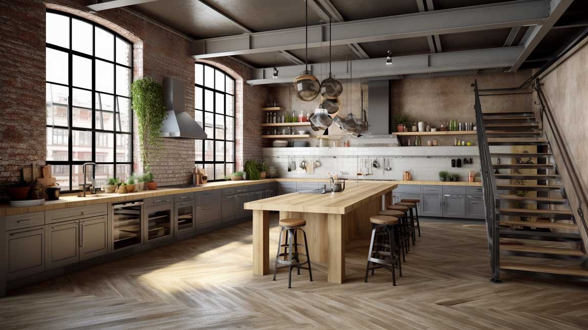 15+ Jaw-Dropping Loft Style Kitchens to Inspire Your Next Renovation ...