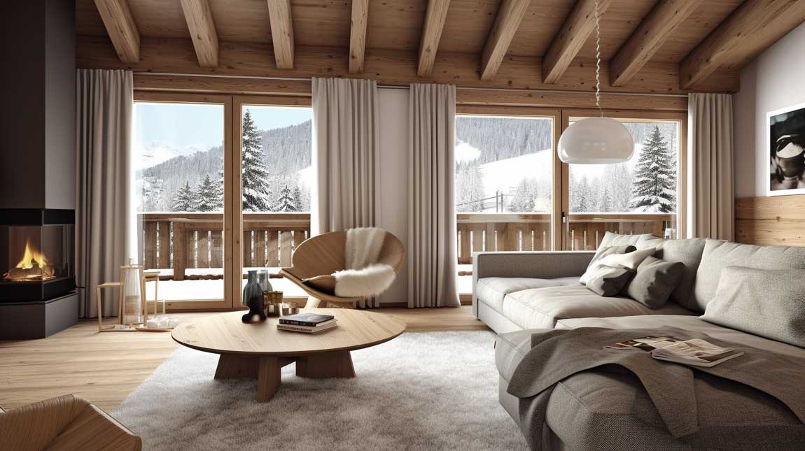 Modern Swiss Chalet Interior Design 1 