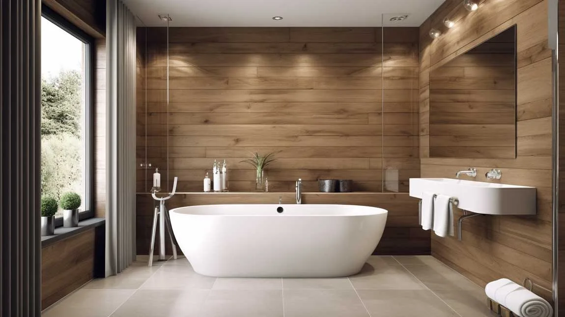 12+ Amazing Wooden Panelling Ideas for a Timeless Bathroom Retreat