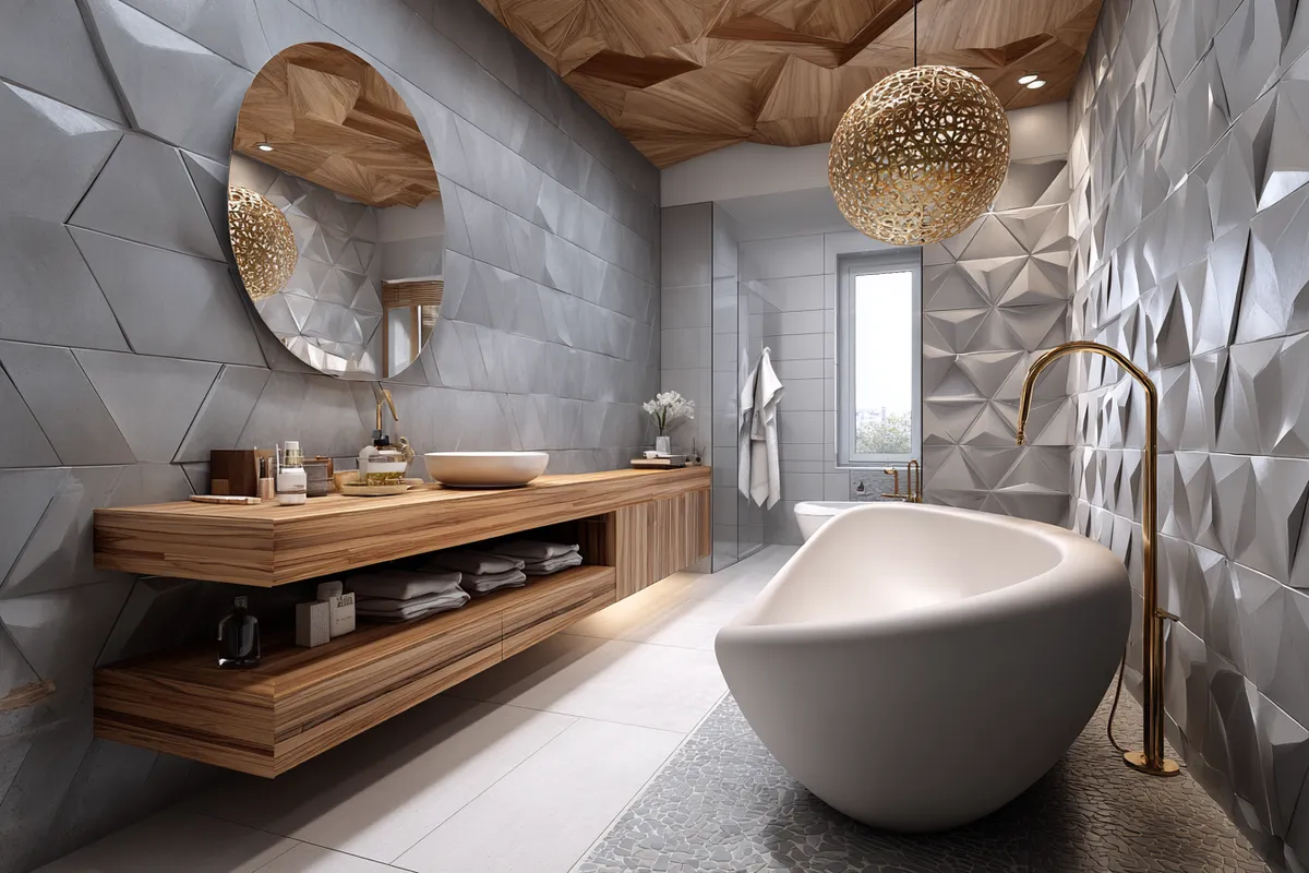 Reimagining Spaces with Geometric Bathroom Ideas