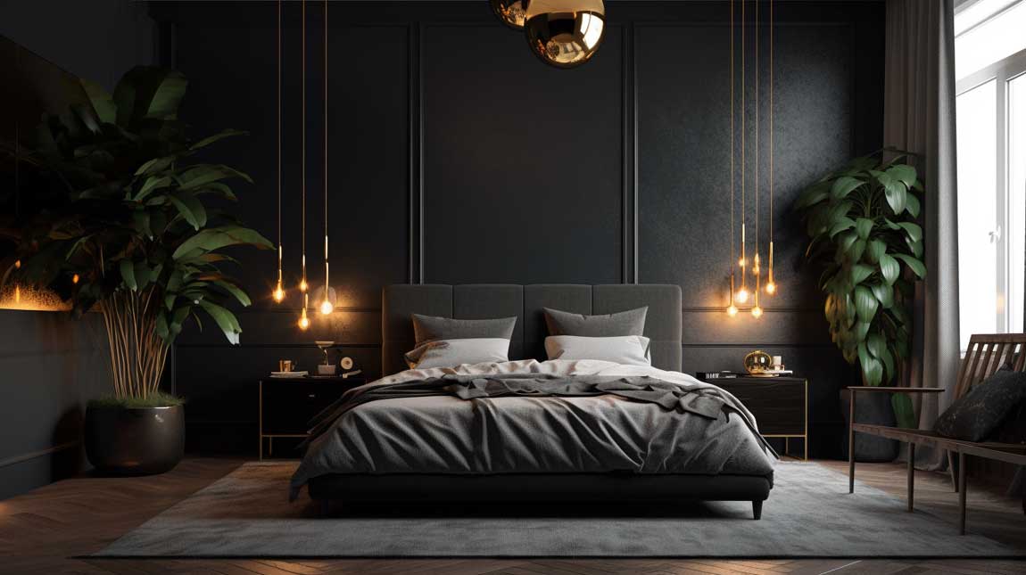 10+ Inspiring Examples of Black Bedroom Interior Design Done Right ...