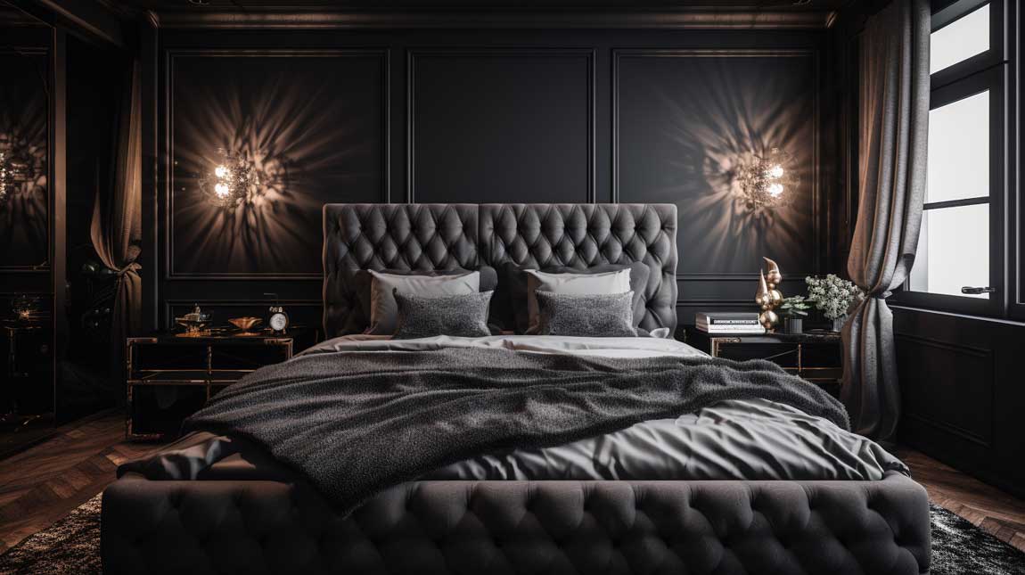 10+ Inspiring Examples of Black Bedroom Interior Design Done Right ...