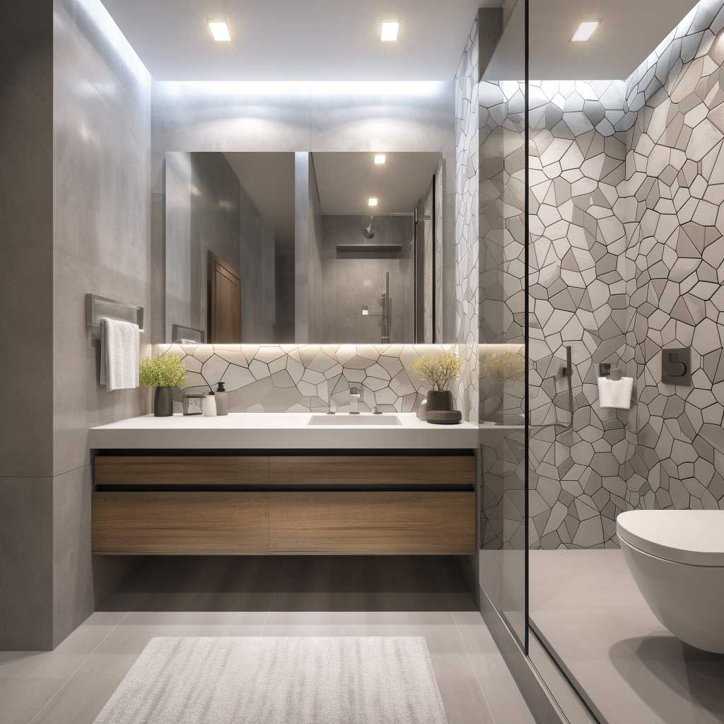 Revolutionizing Interiors with Geometric Bathroom Design • 333 ...