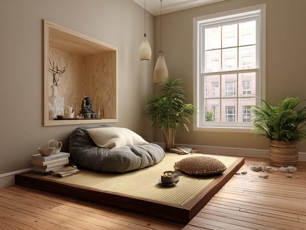 Zen Retreat in Japandi Small Bedroom