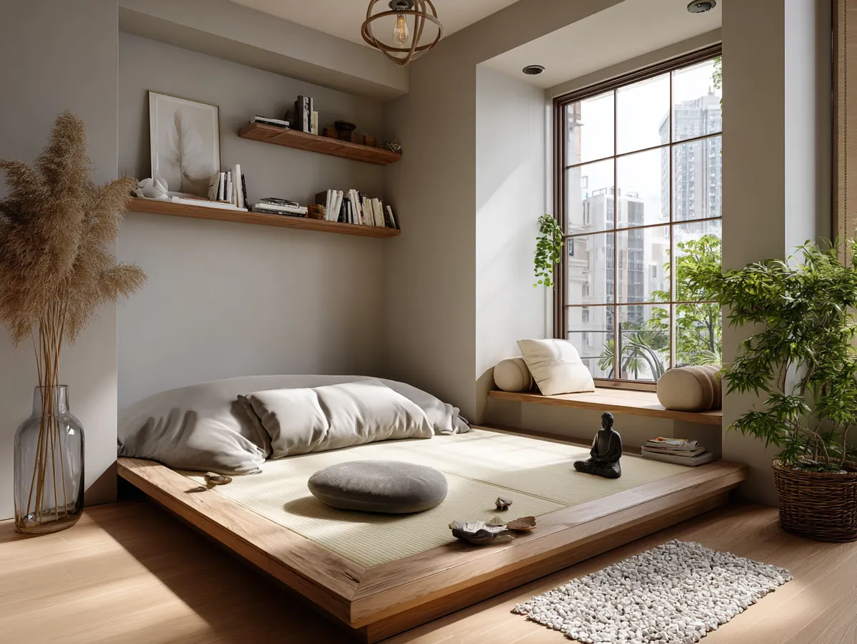 Zen Retreat in Japandi Small Bedroom - 2