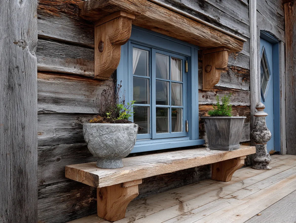 Rustic Elegance with Reclaimed Wood Outdoor Window Trim - 4