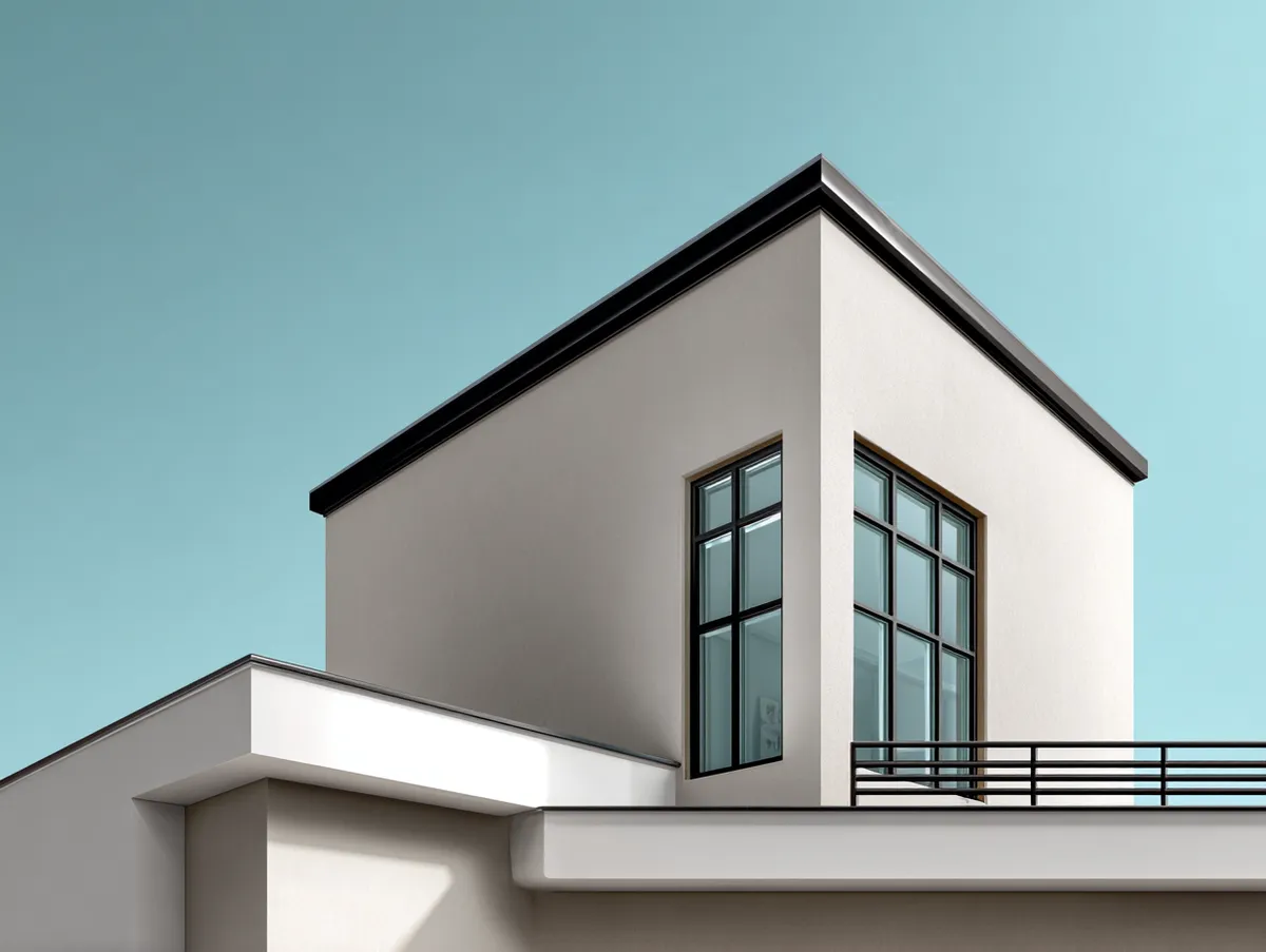 Modern Minimalism through Sleek Black Outdoor Window Trim - 3