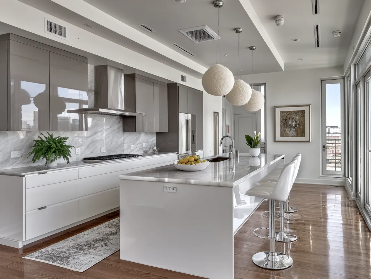 16+ Stunning Examples of Modern White and Gray Kitchen Designs