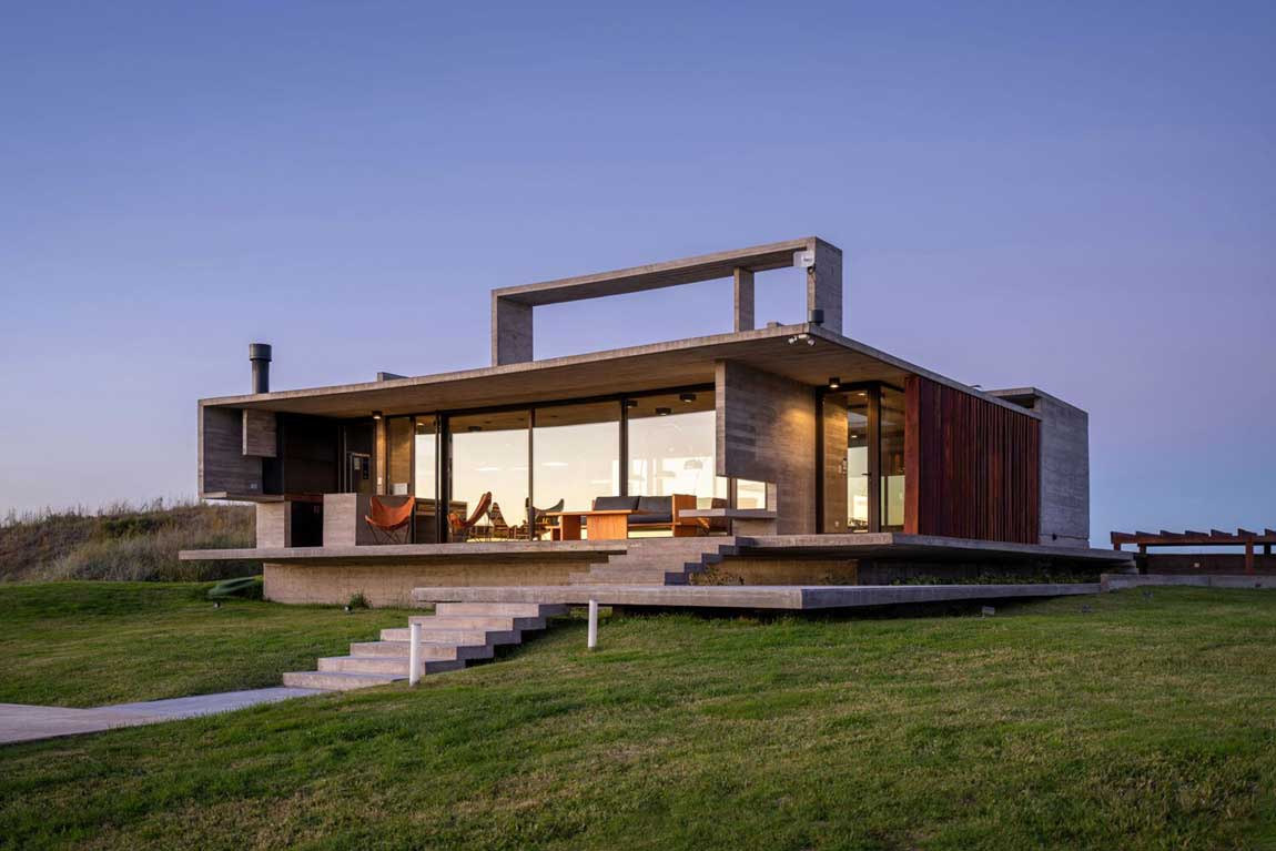 concrete tiny house