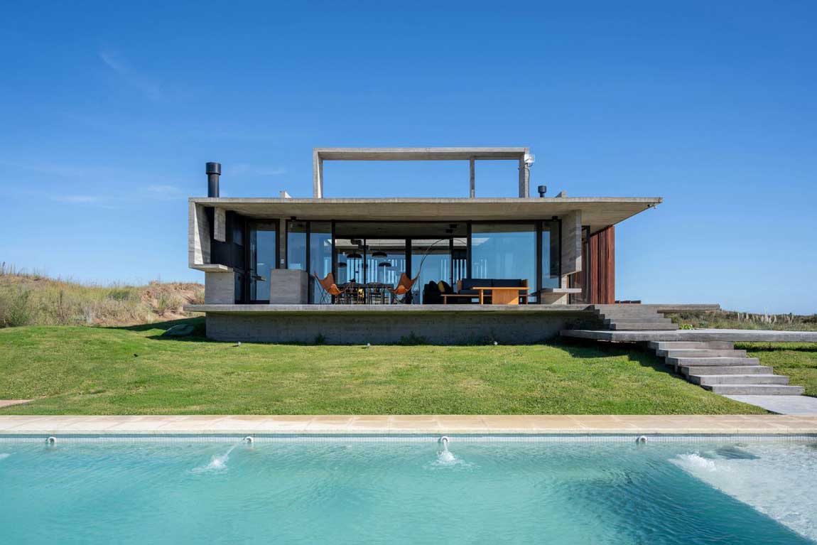 concrete tiny house