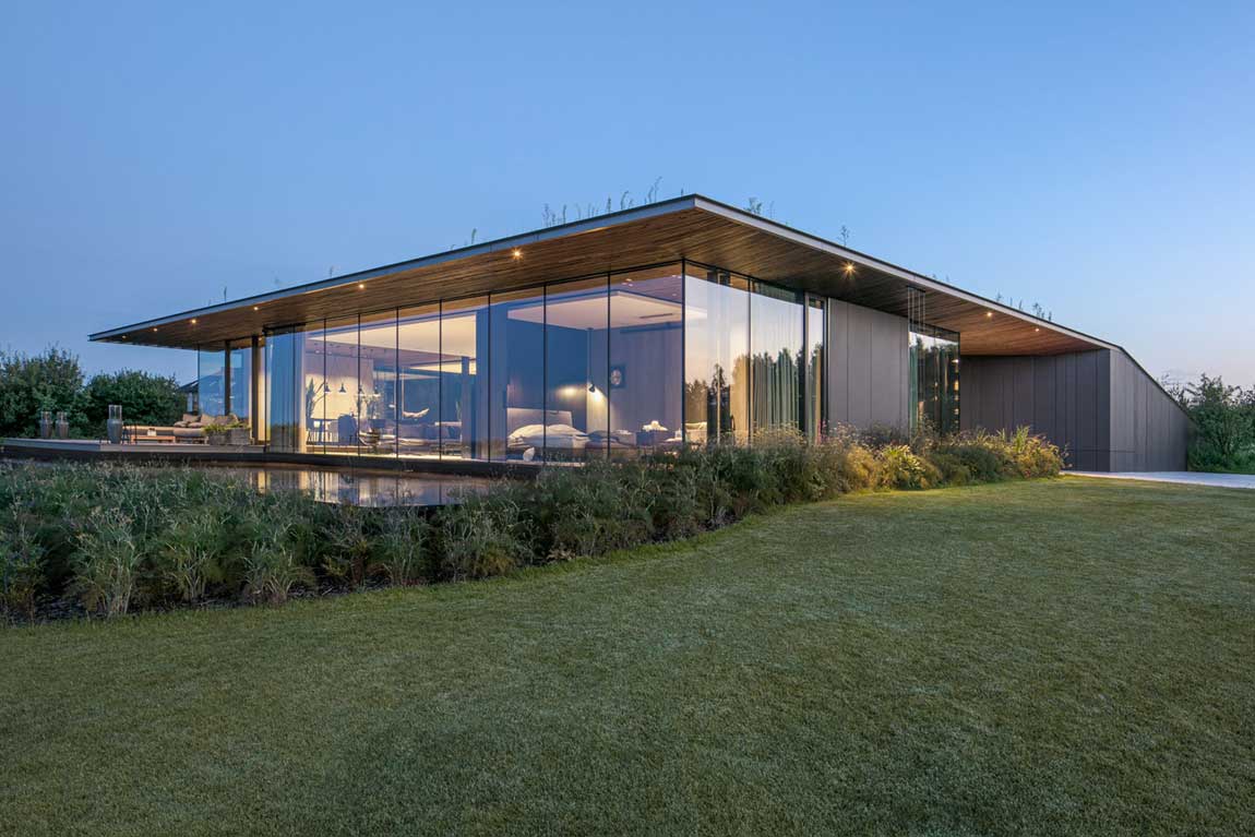 house on hillside design