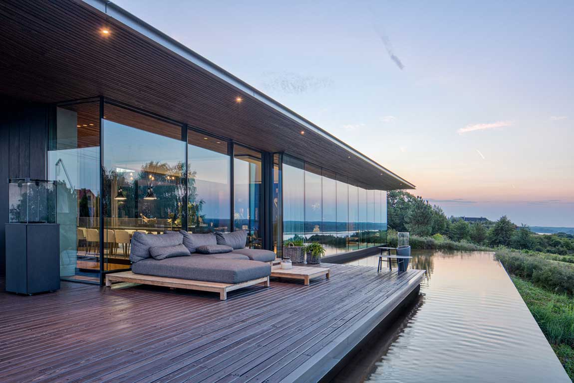 house on hillside design