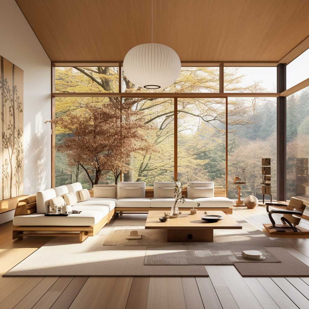 Modern Japanese Style Living Room 3 