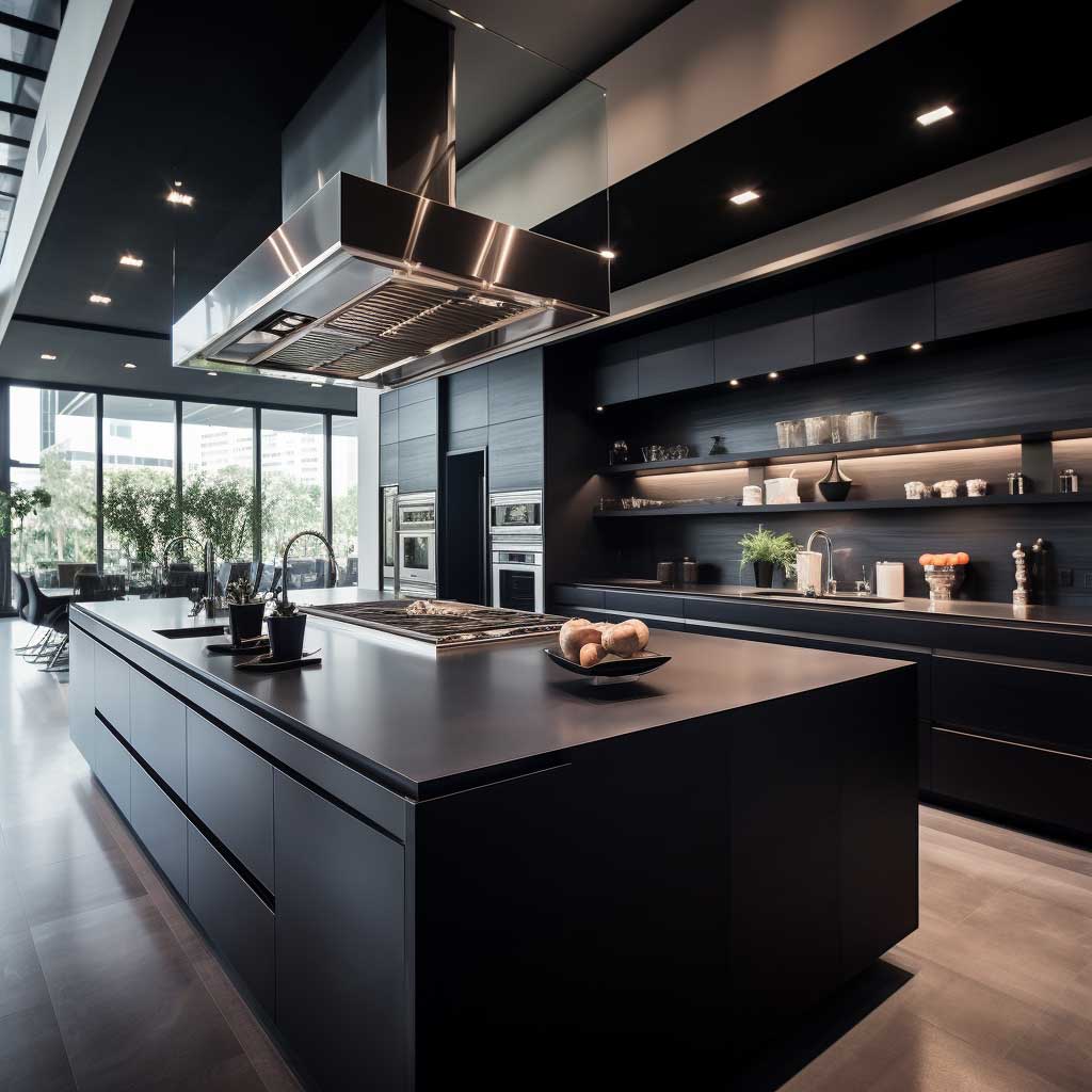 How to Design a Modern Luxury Black Kitchen • 333+ Art Images