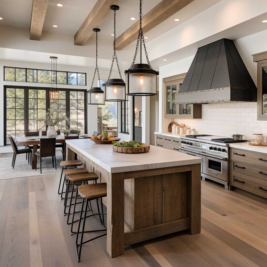 Open Concept Modern Farmhouse Kitchen