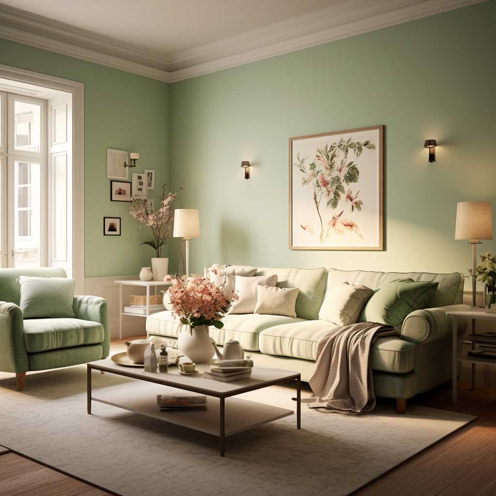 How to Use Green in Your Living Room for a Soothing Ambiance • 333 ...