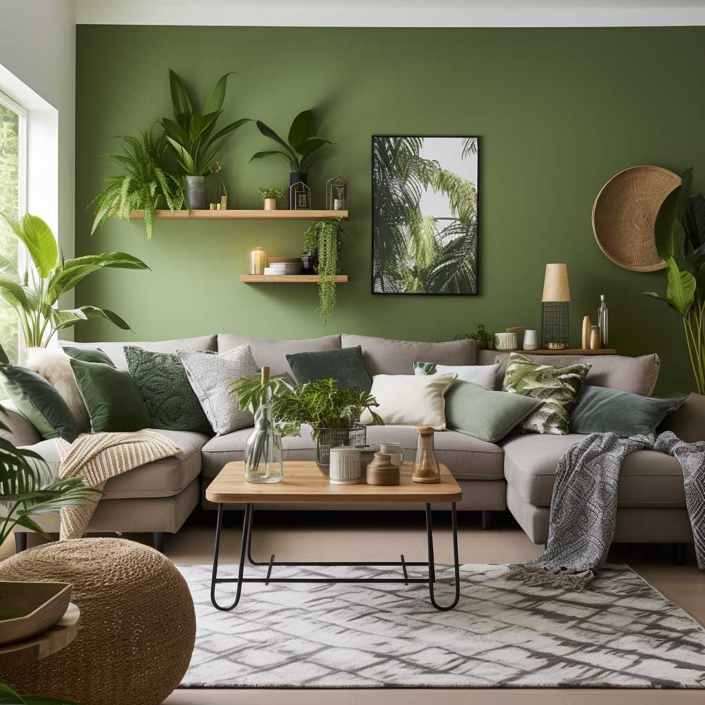 How to Use Green in Your Living Room for a Soothing Ambiance • 333k ...