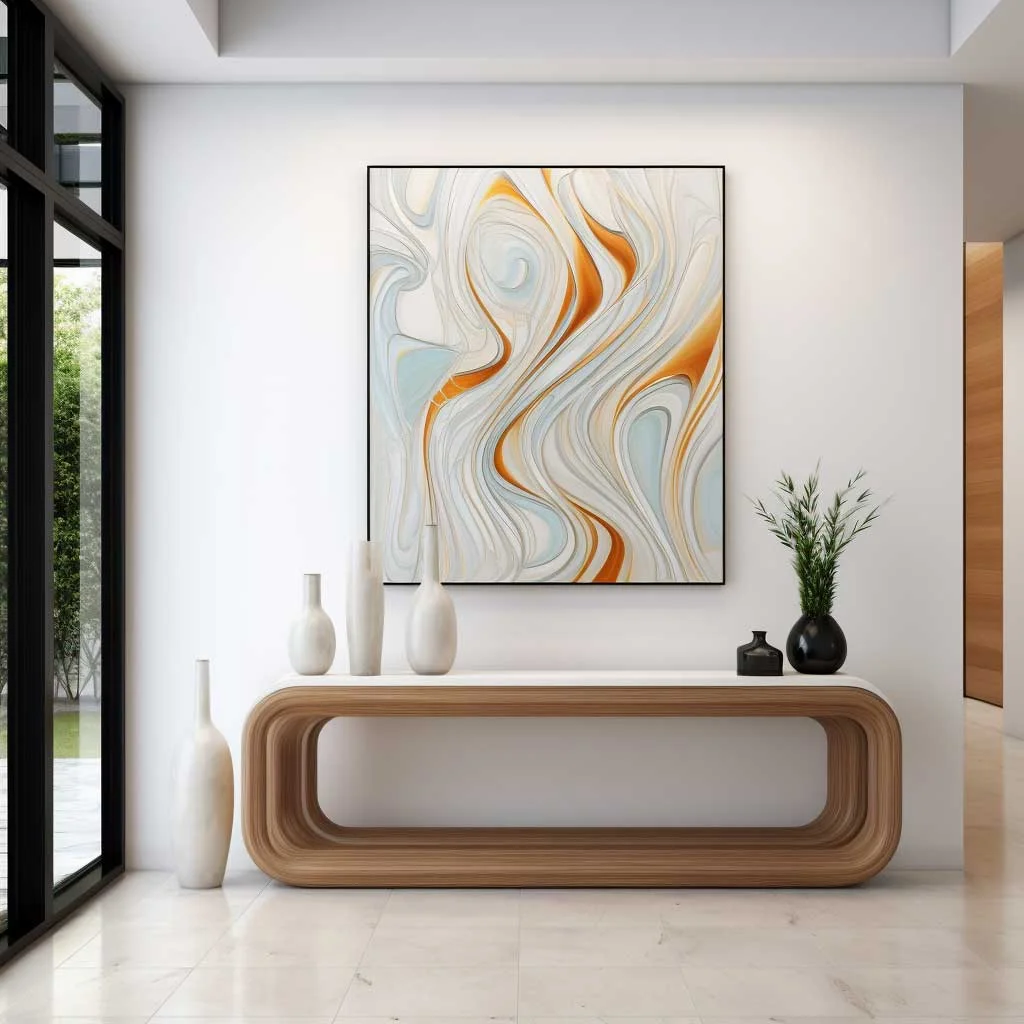 Entrance Living Room Wall Design