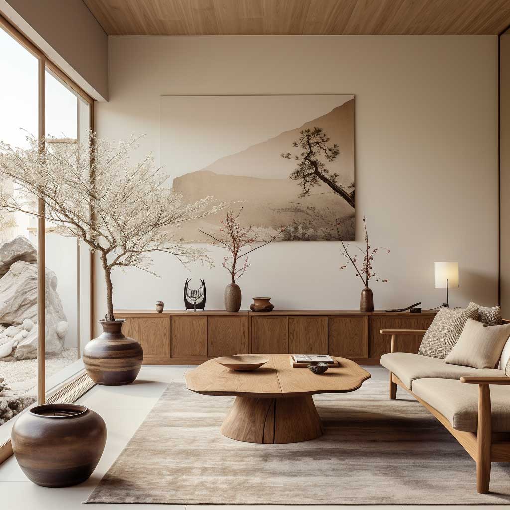 Japanese Living Room Design 4 