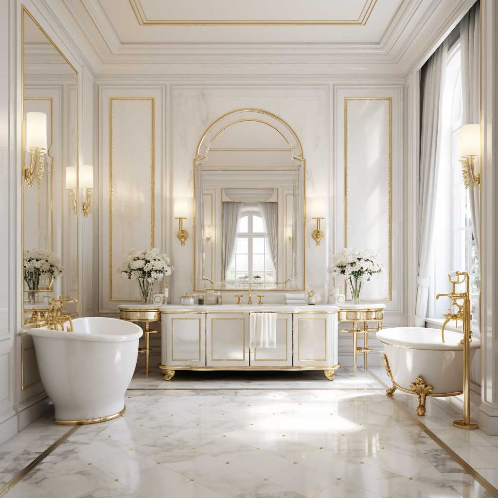 5+ Tips to Design a Luxury White and Gold Bathroom You'll Love • 333 ...