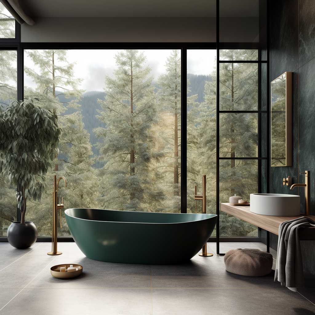 10 Tips for Designing a Luxurious Modern Dark Green Bathroom • 333+ Art ...