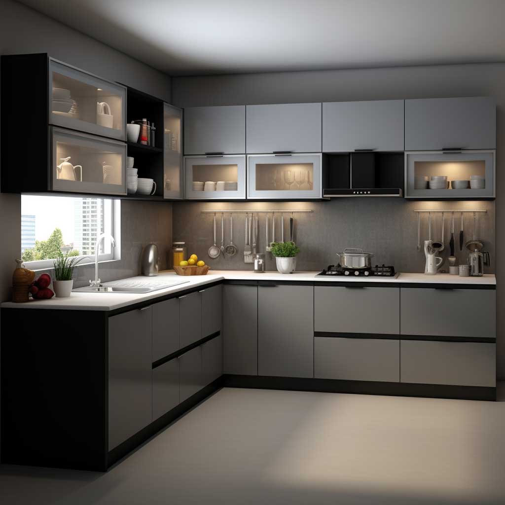 How to Design a Modern L Shape Modular Kitchen • 333k+ Inspiring ...