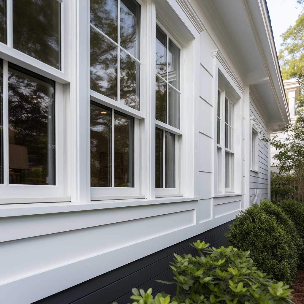 A photo highlighting the refined sophistication achieved by using outside EPS window trim.