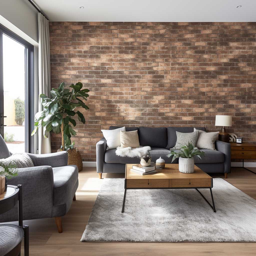 3 Creative Ways to Use Brick Wallpaper in Your Living Room • 333k+ 