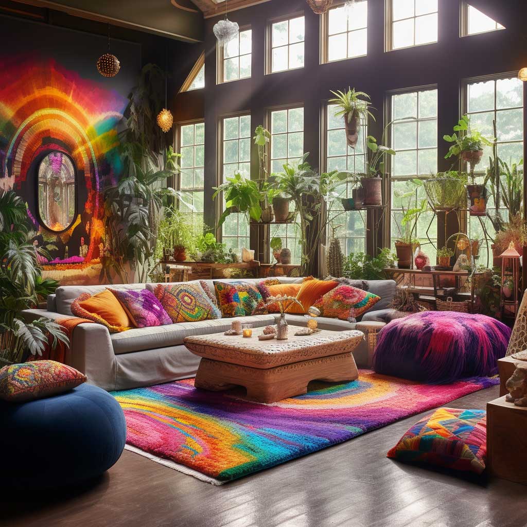 3+ Ways to Design a Colorful Boho Living Room • 333+ Art Images