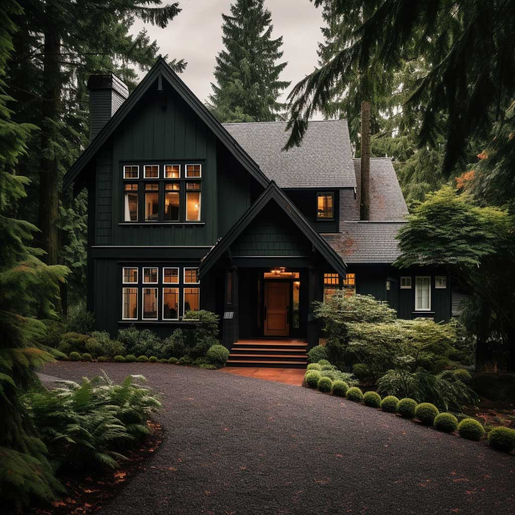 3+ Dark Green Exterior House Color Ideas for a Nature-Inspired Home ...