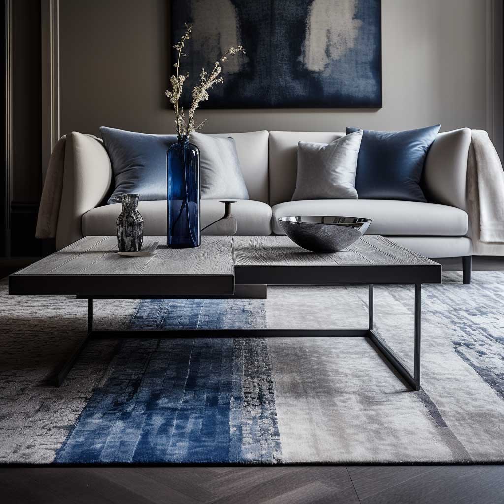 7+ Grey and Blue Living Room Ideas That Embrace Color and Texture • 333+  Art Images