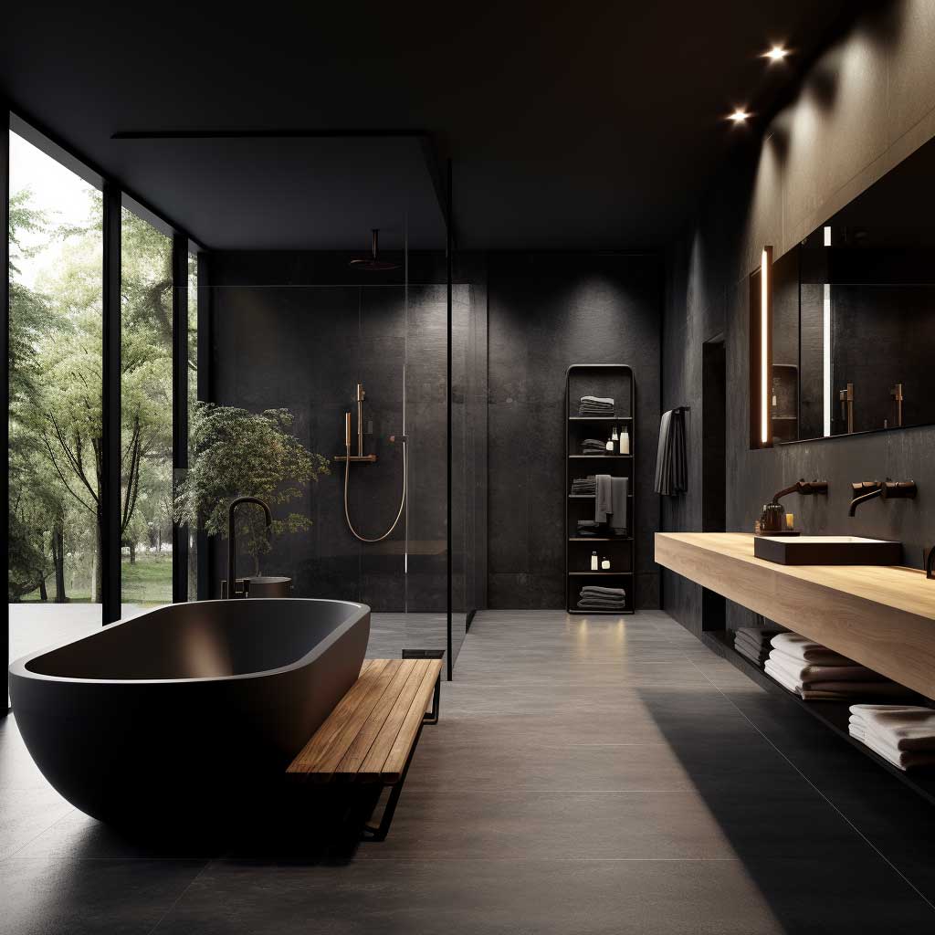 10+ Ideas for Creating a Luxury Modern Black Bathroom to Impress • 333k ...