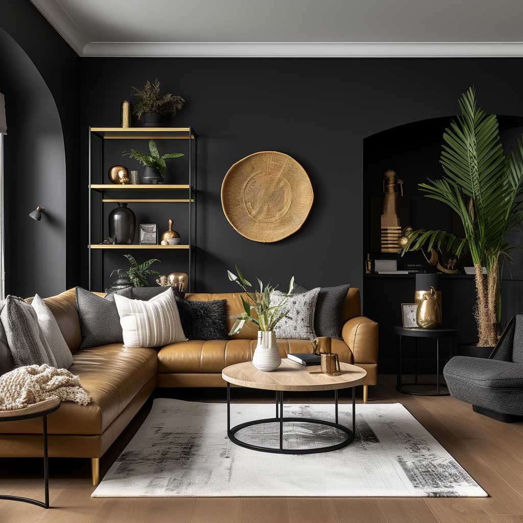 Modern Living Room Magic with Black Accents and Themes • 333+ Inspiring ...