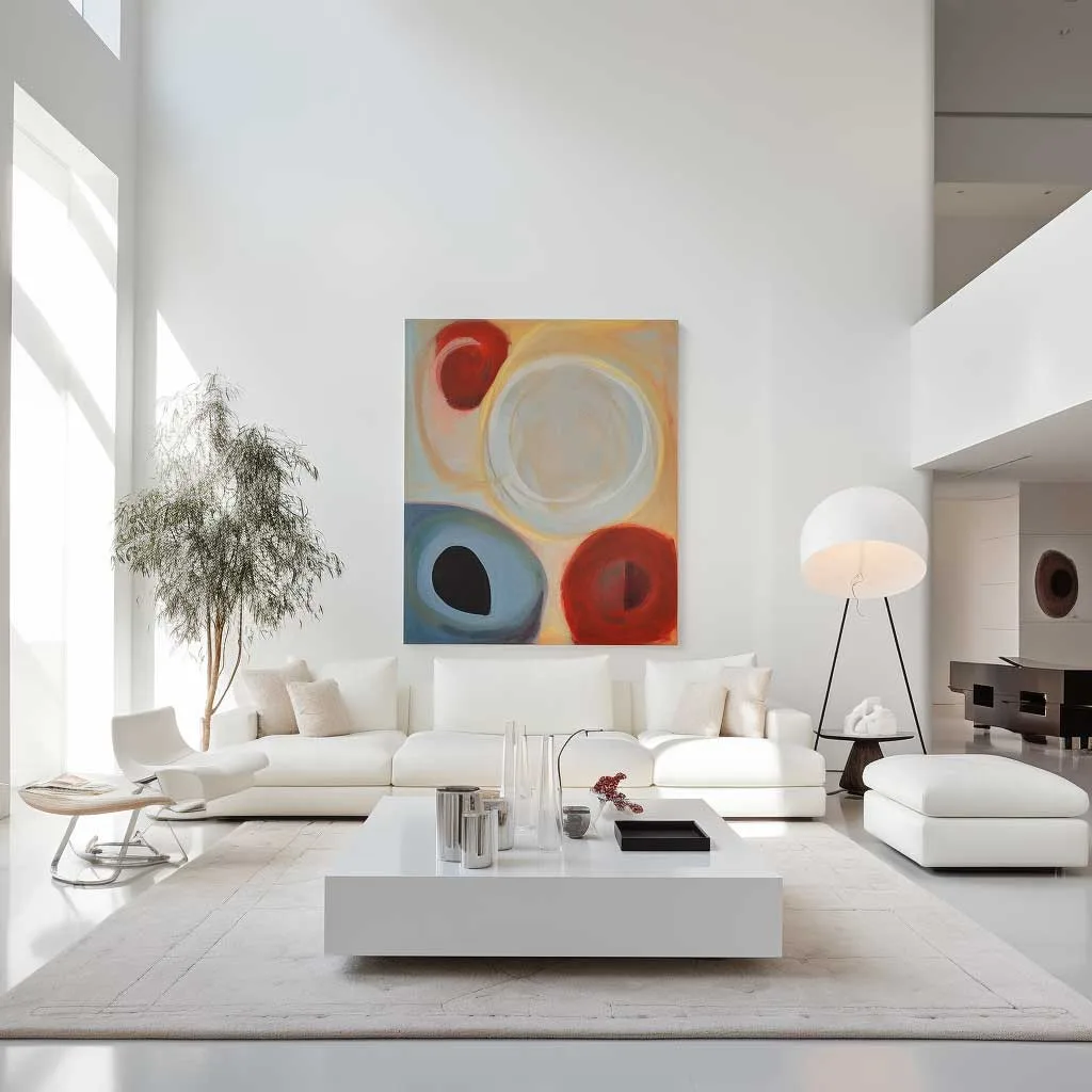 Ultra Modern White Living Room 75 Blue Living Room With White Walls